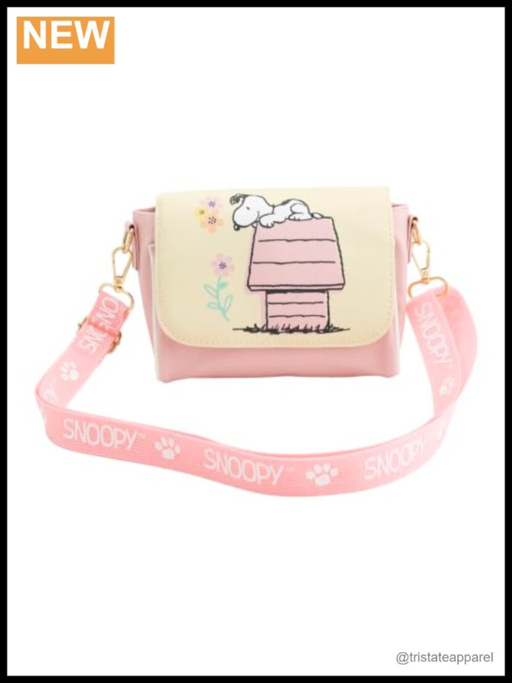 Snoopy Crossbody Bag Mini Flap Purse Adjustable Strap Small Shoulder Bag